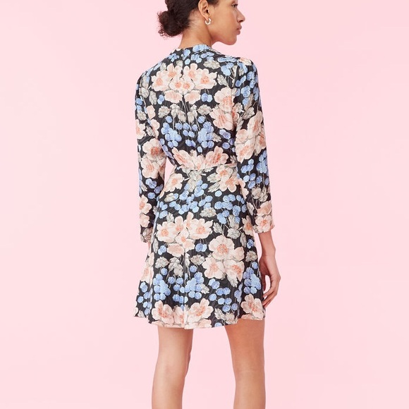 BLUSH ROSE SWIRL JACQUARD DRESS - Picture 3 of 5